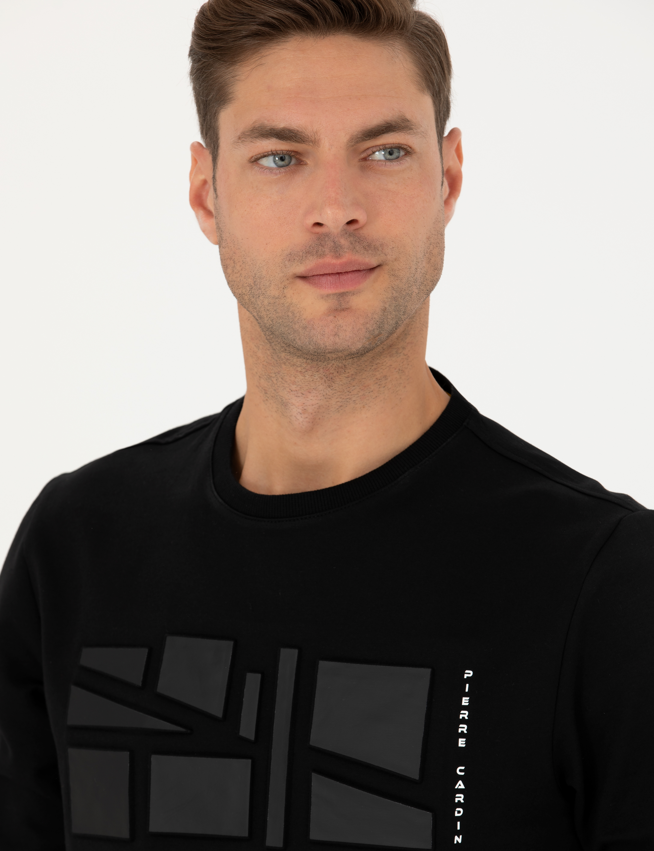 Siyah Regular Fit Sweatshirt - Image 3
