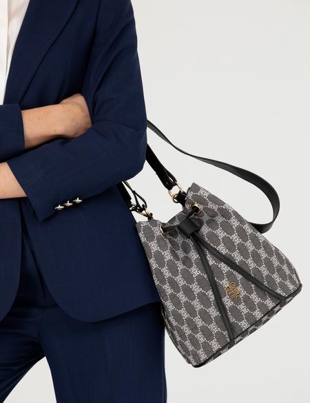 Gri Büzgülü Çanta - 50297601001