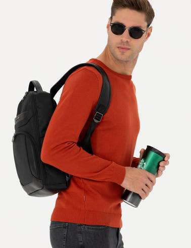 Kiremit Slim Fit Bisiklet Yaka Basic Triko Kazak