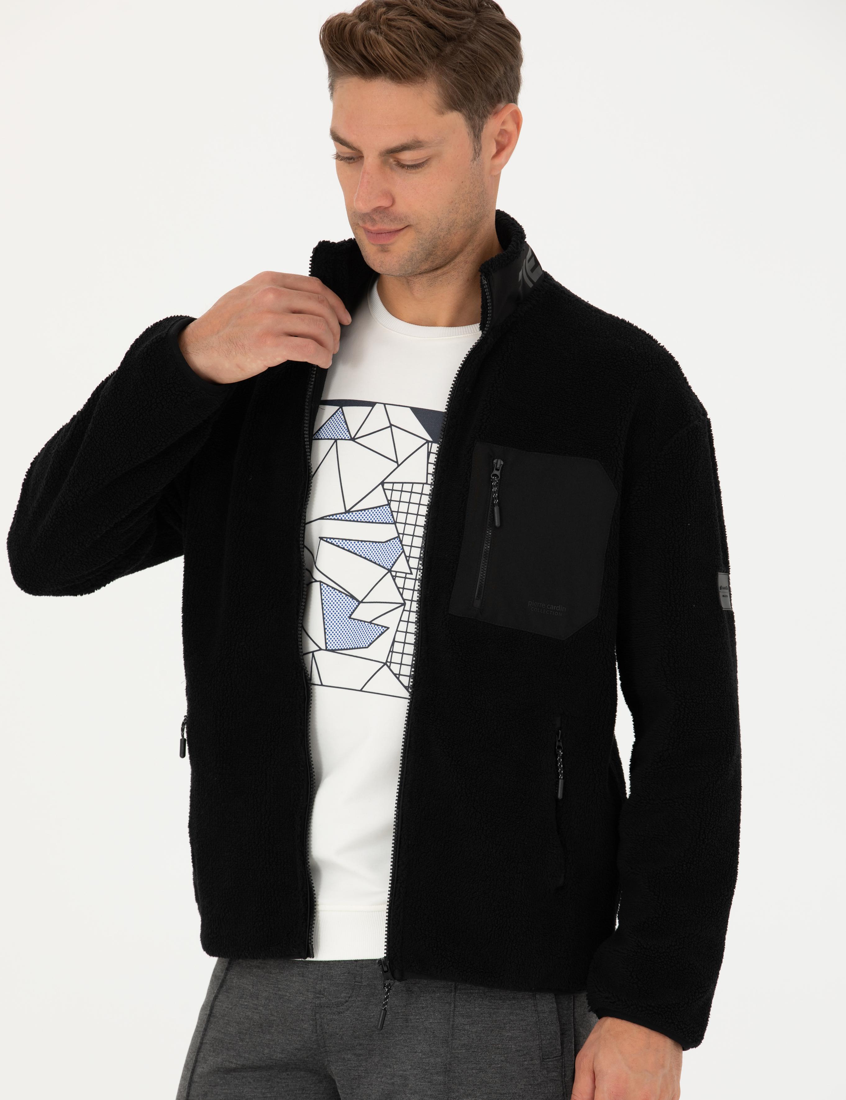 Siyah Regular Fit Hırka