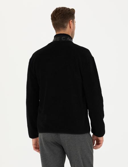 Siyah Regular Fit Hırka - 50271741023