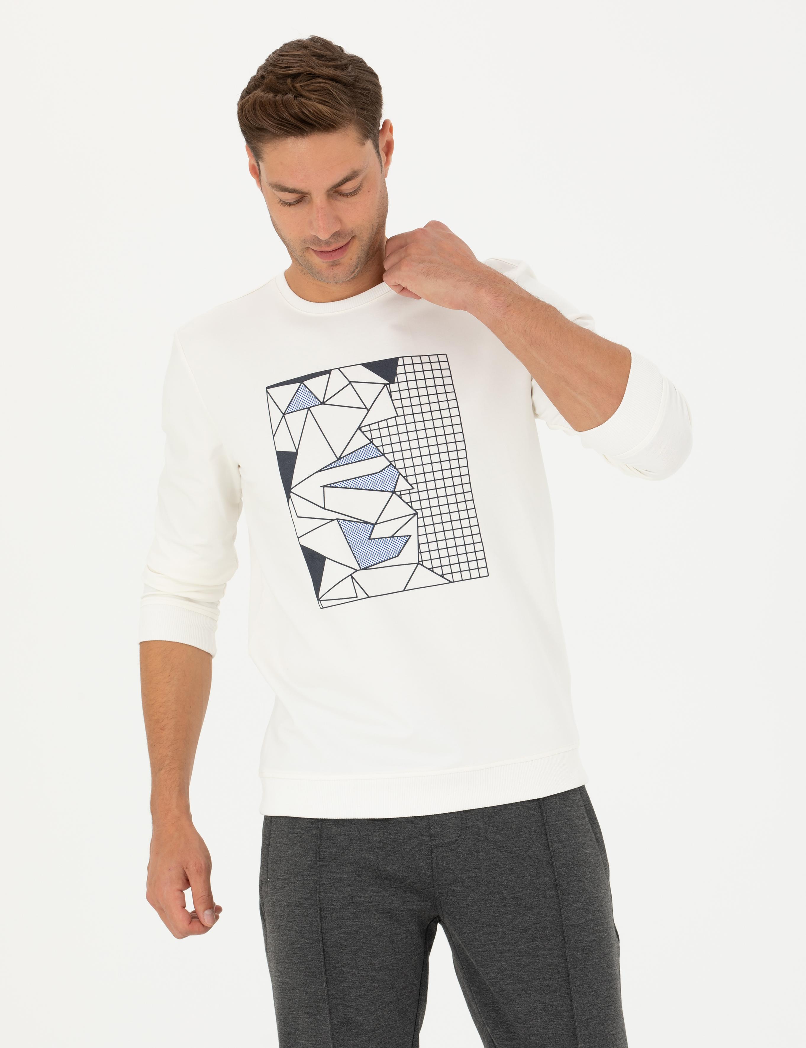 Ekru Regular Fit Sweatshirt