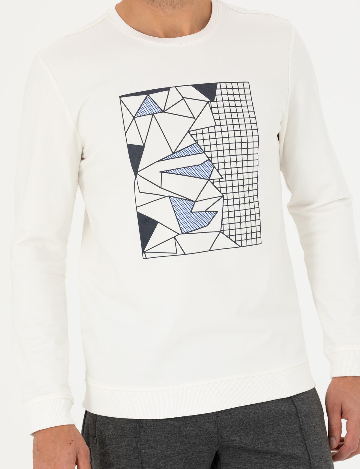 Ekru Regular Fit Sweatshirt - 50273401026