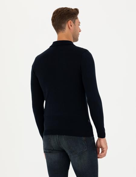 Lacivert Slim Fit Kazak - 50281825003