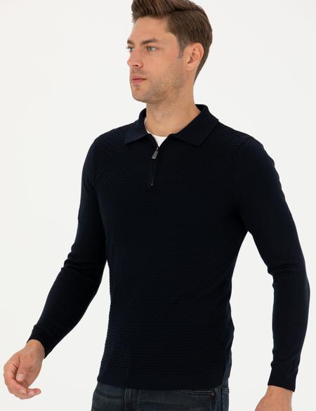 Lacivert Slim Fit Kazak - 50281825003