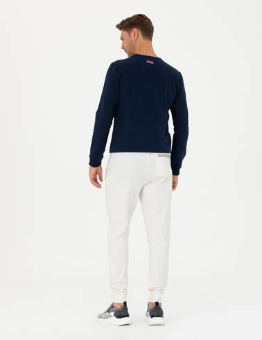 Ekru Slim Fit Eşofman Altı