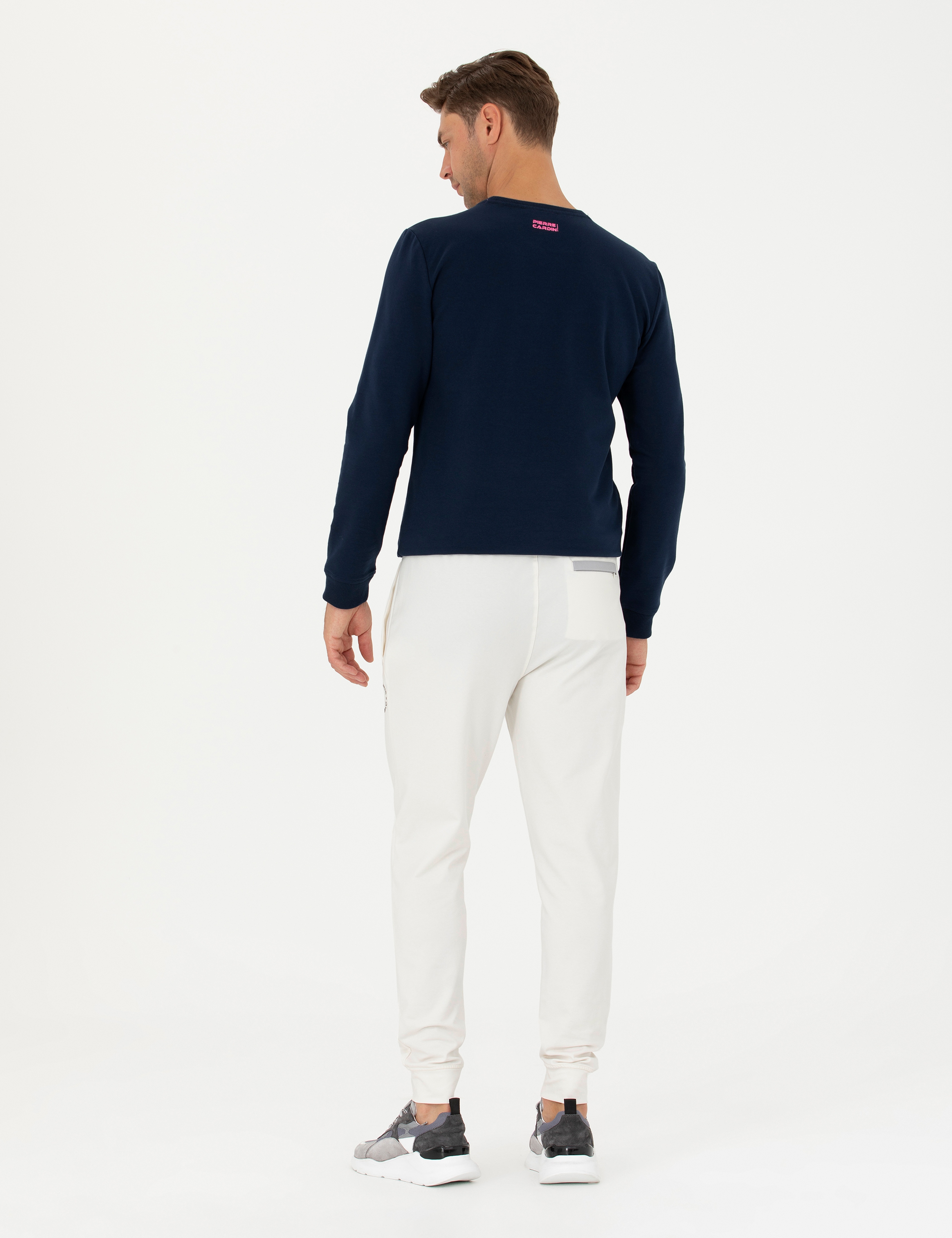 Ekru Slim Fit Eşofman Altı - Image 4