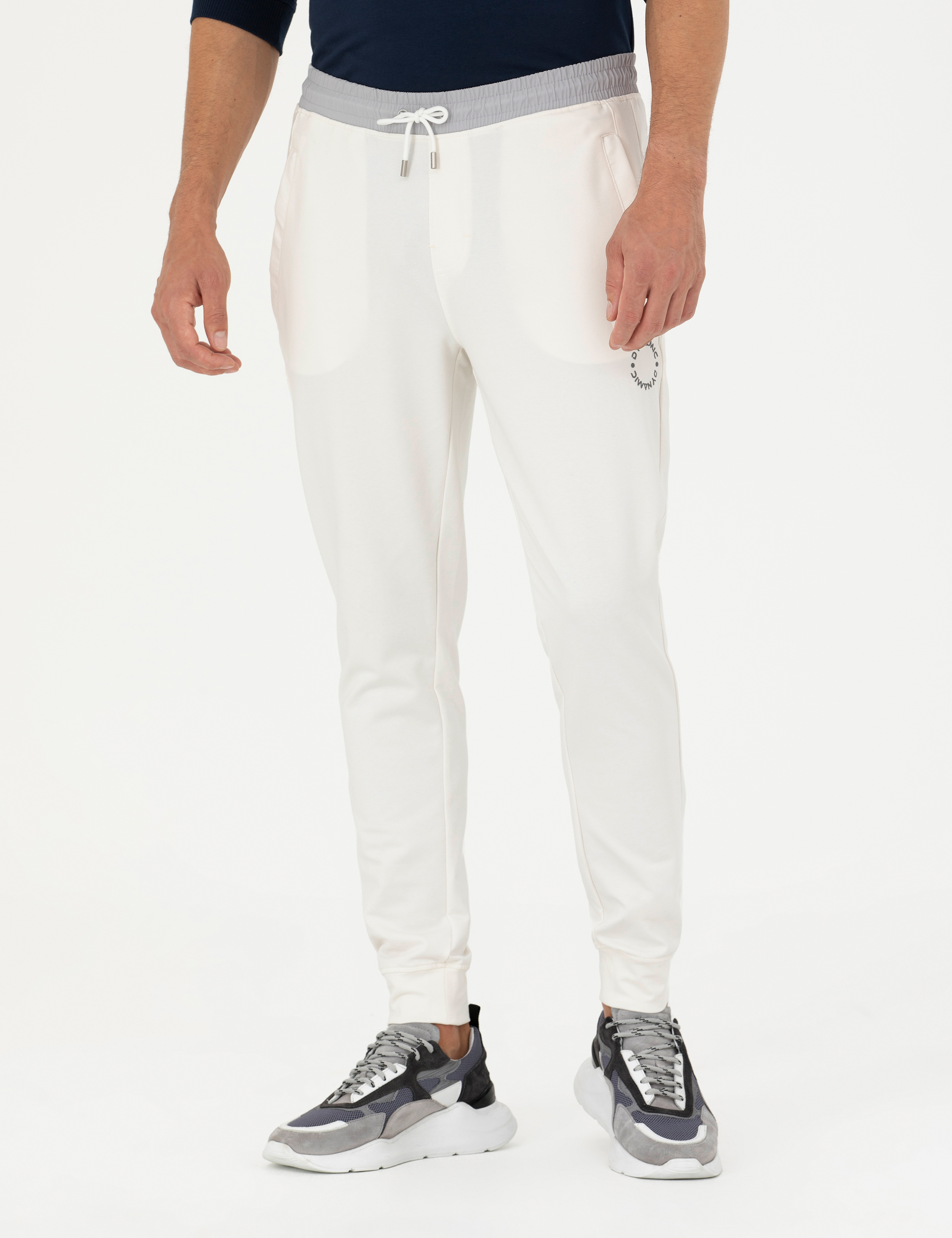 Pierre Cardin Ekru Slim Fit Eşofman Altı görsel 2