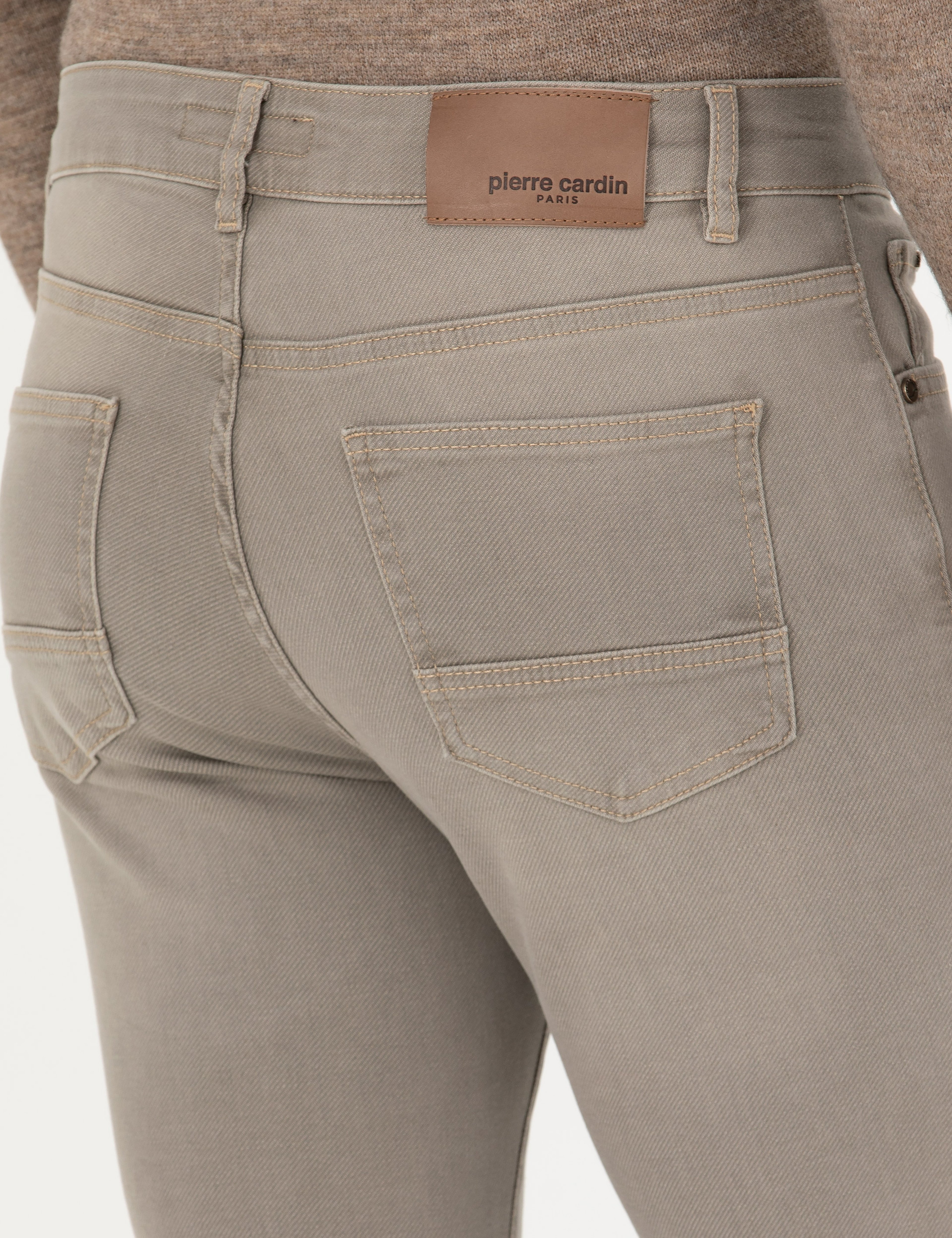 Bej Slim Fit Jean Pantolon - Image 7
