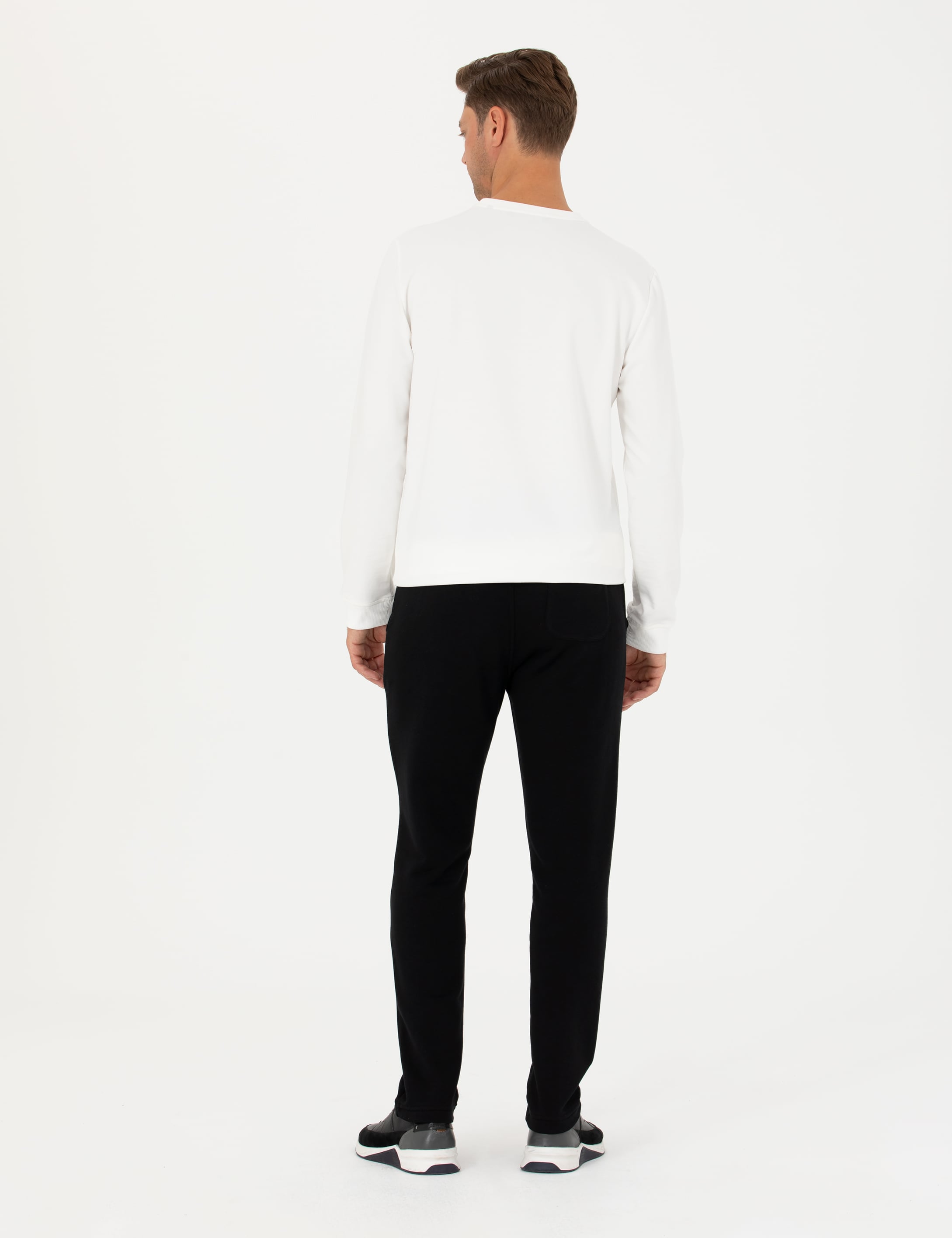 Siyah Slim Fit Eşofman Altı - Image 4