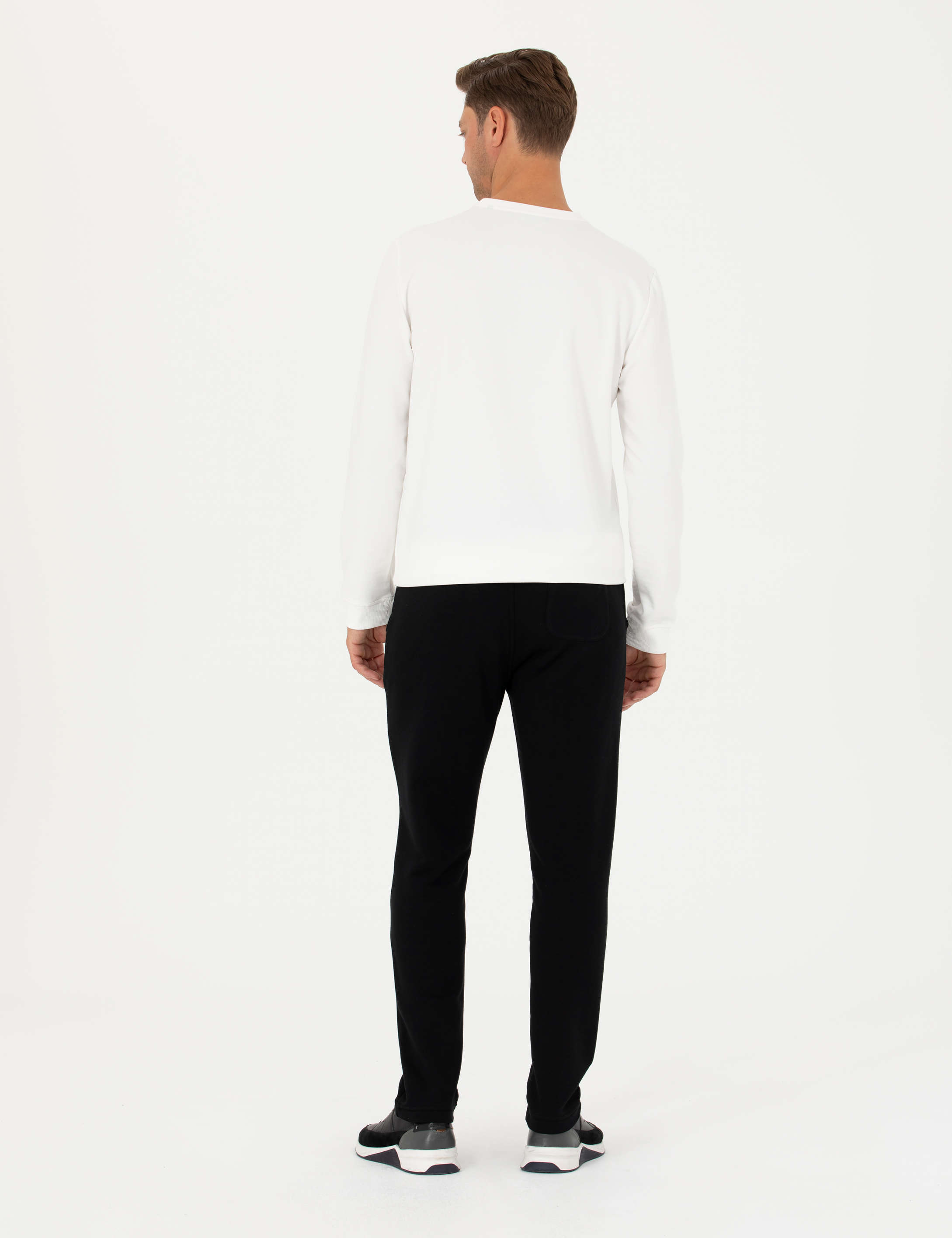 Siyah Slim Fit Eşofman Altı