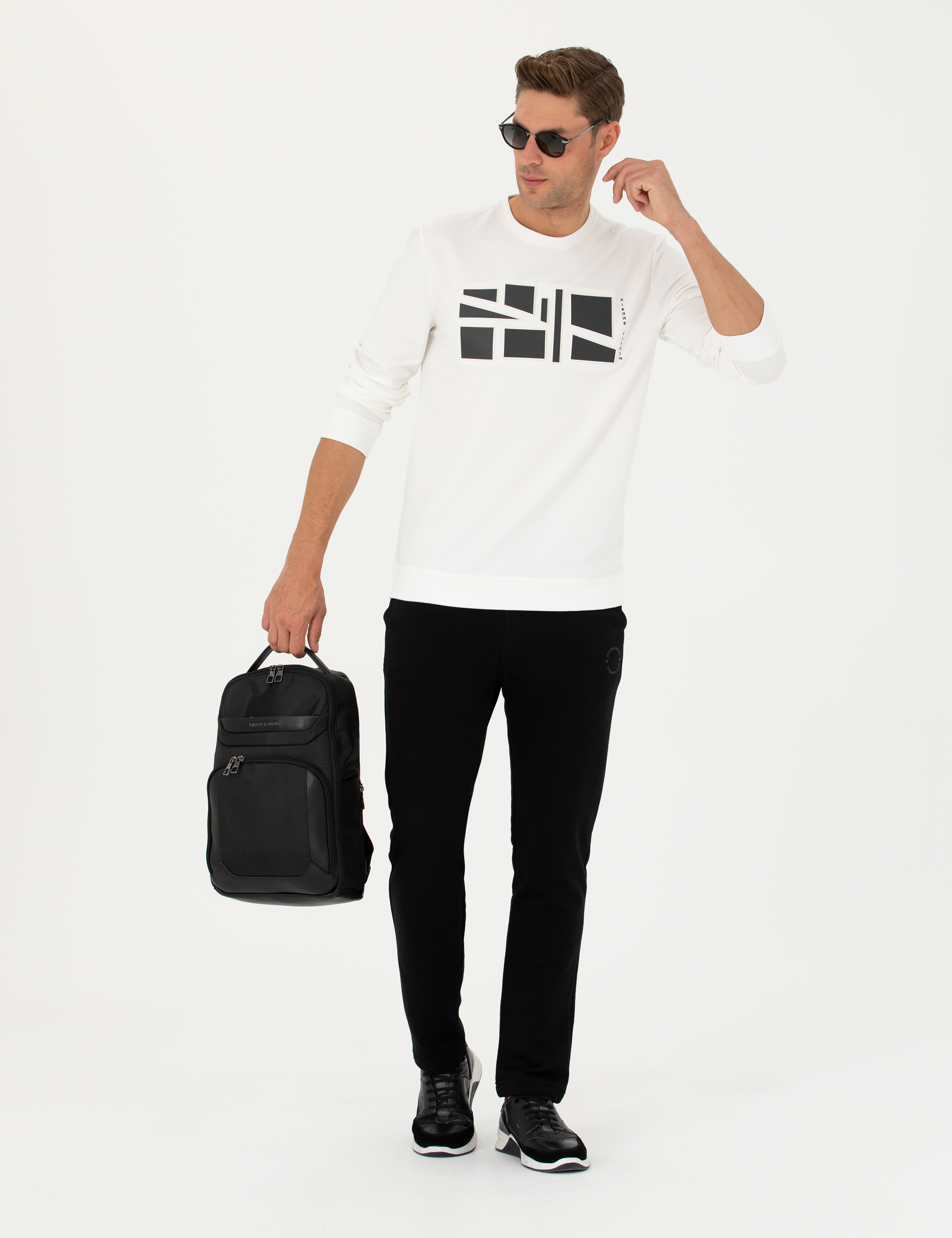 Siyah Slim Fit Eşofman Altı - Image 3