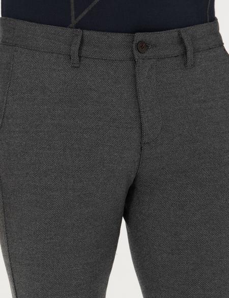 Gri Slim Fit Kanvas Pantolon - 50276751167