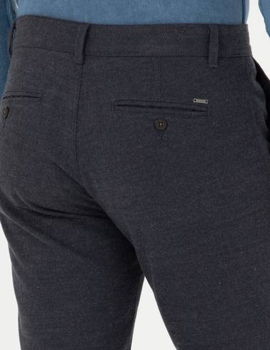 Antrasit Slim Fit Kanvas Pantolon