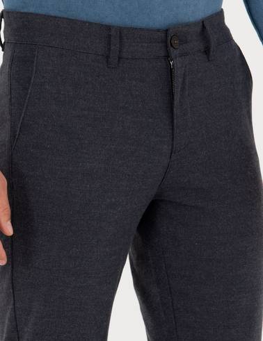 Antrasit Slim Fit Kanvas Pantolon