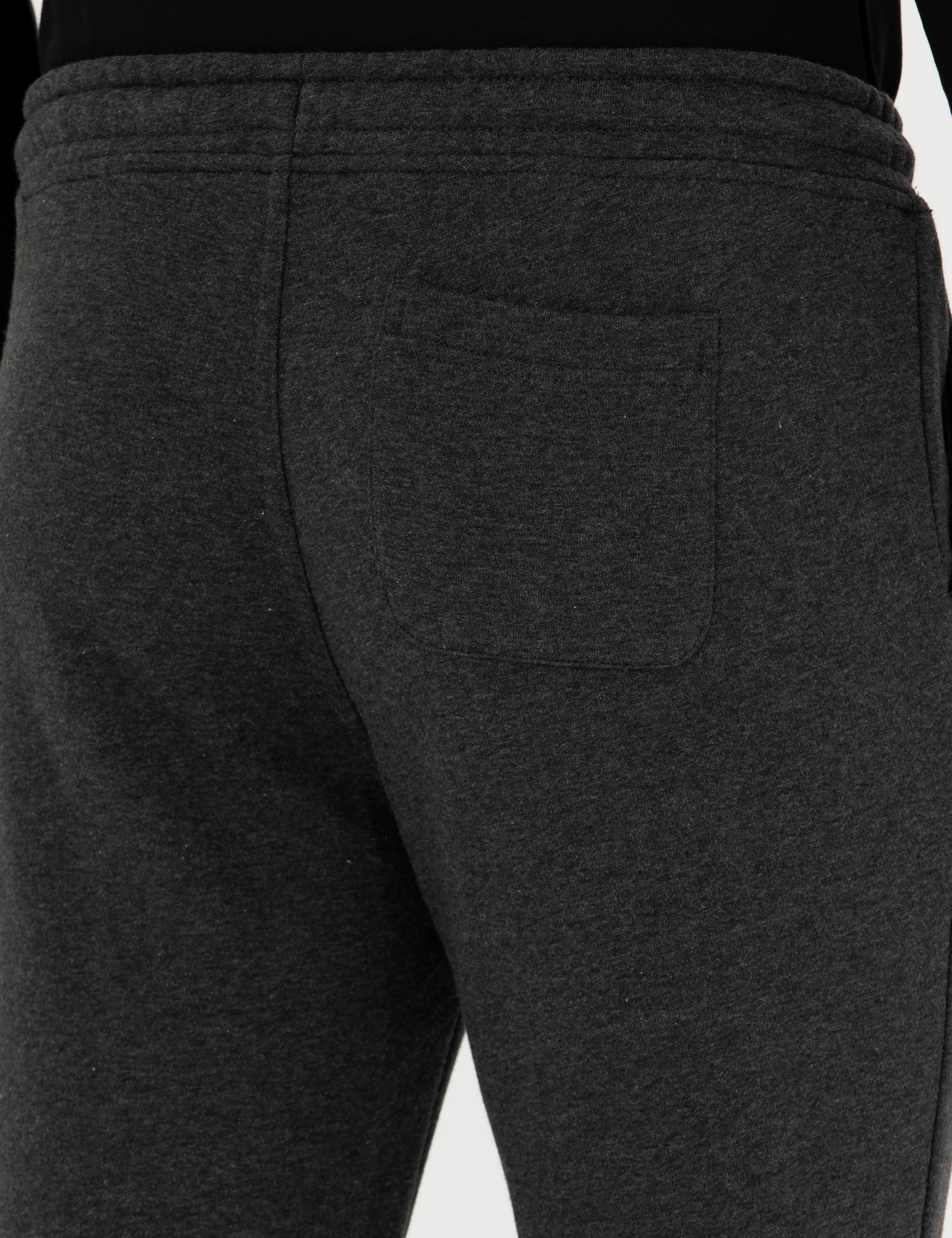Antrasit Melanj Slim Fit Eşofman Altı - Image 7
