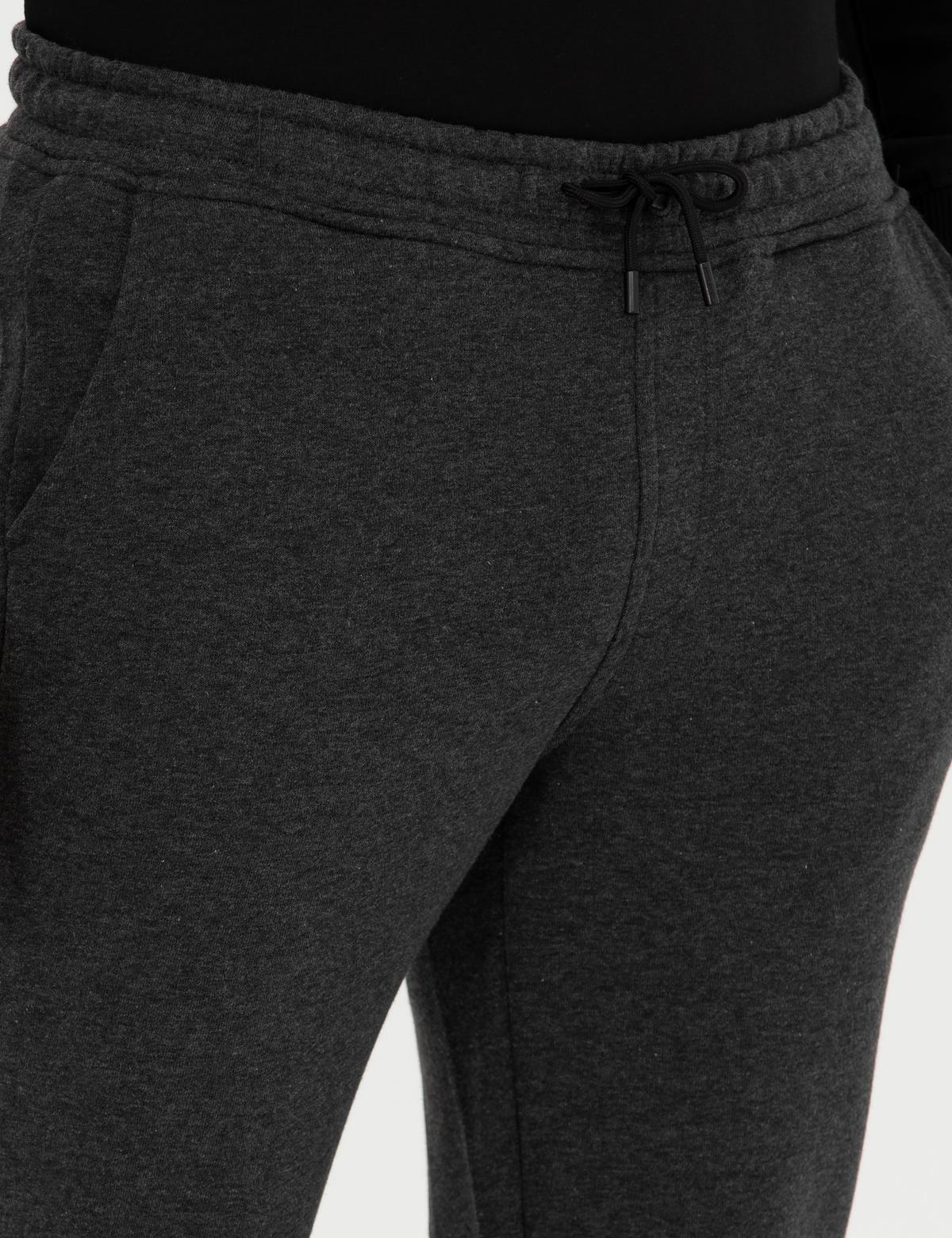 Antrasit Melanj Slim Fit Eşofman Altı - 50279021023