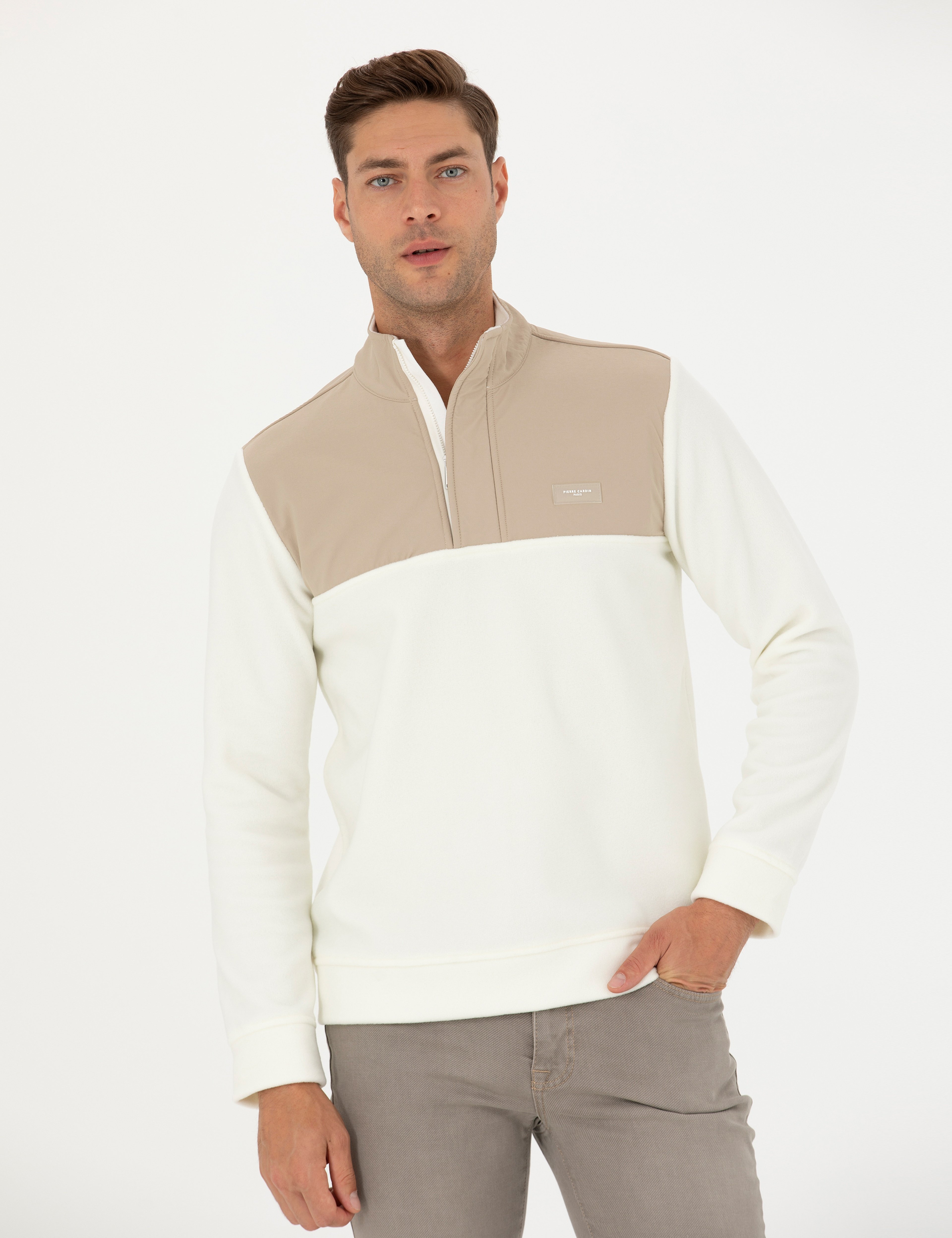 Ekru Regular Fit Sweatshirt - Image 1