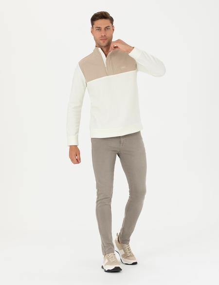 Ekru Regular Fit Sweatshirt - 50271771043