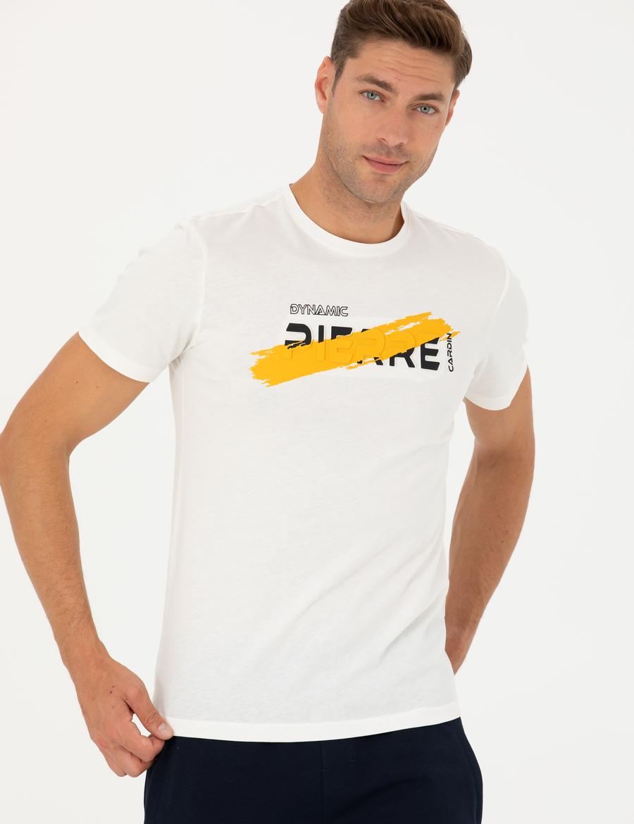 Ekru Slim Fit Tişört