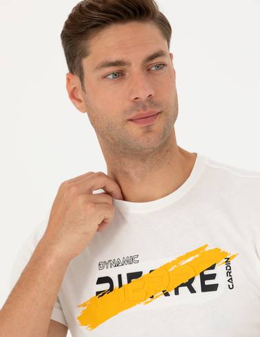 Ekru Slim Fit Tişört