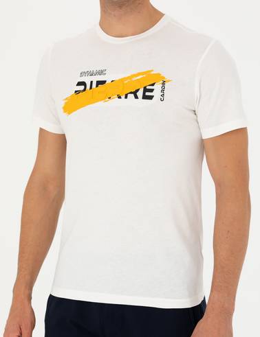 Ekru Slim Fit Tişört