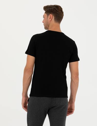 Siyah Slim Fit Tişört
