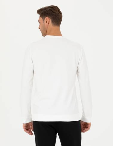 Ekru Regular Fit Sweatshirt