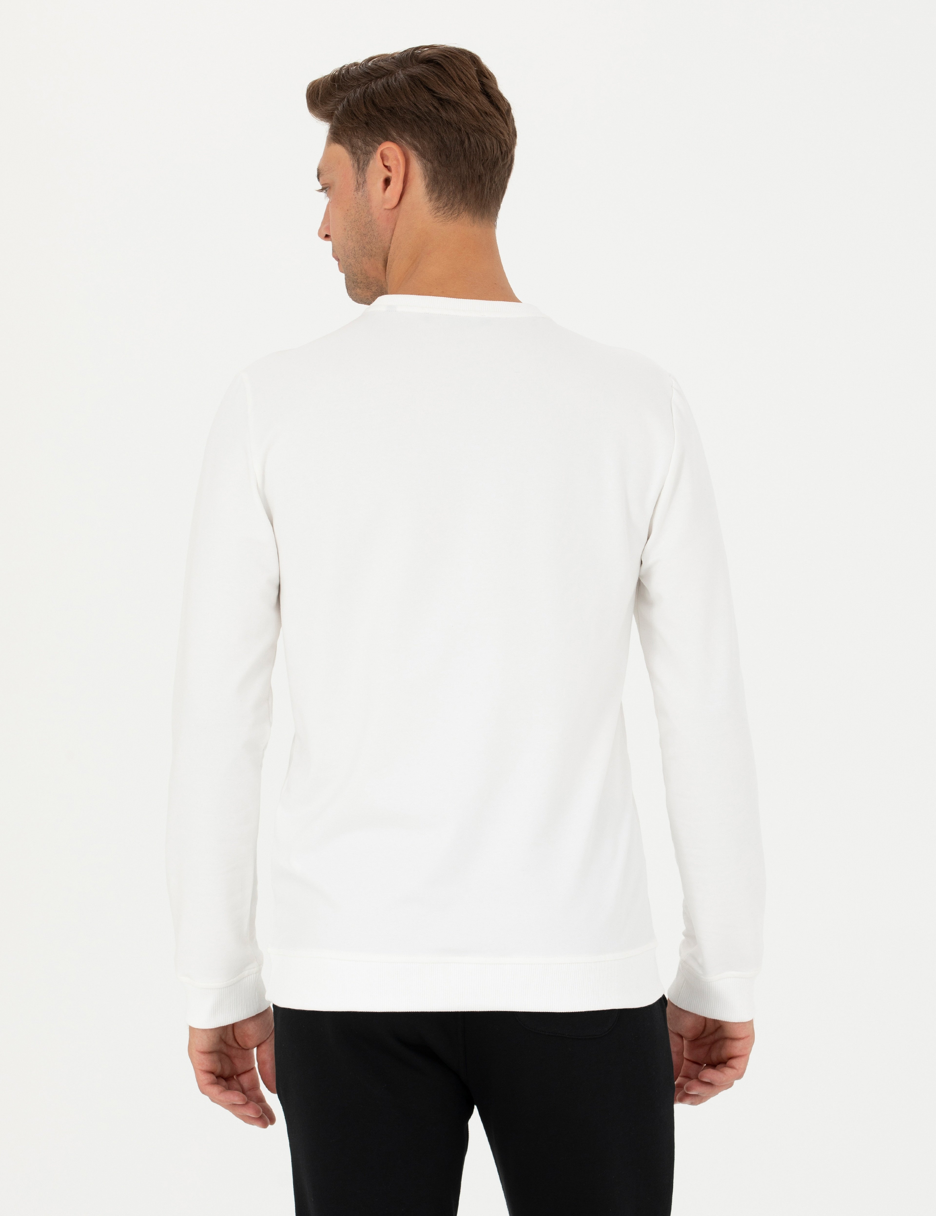 Ekru Regular Fit Sweatshirt