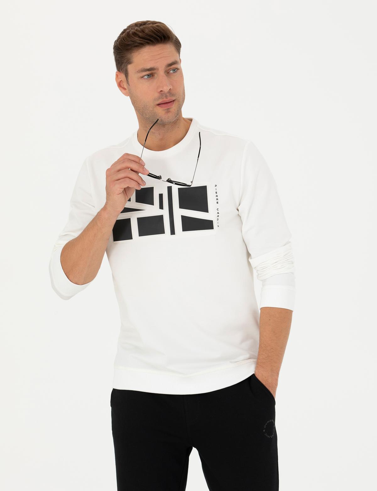 Ekru Regular Fit Sweatshirt