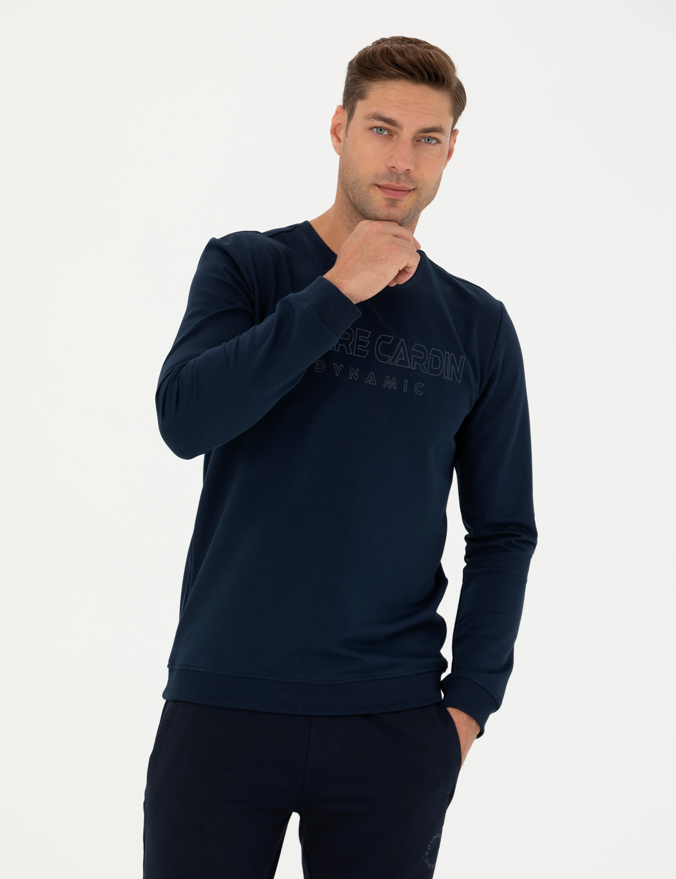 Lacivert Regular Fit Sweatshirt - Image 1