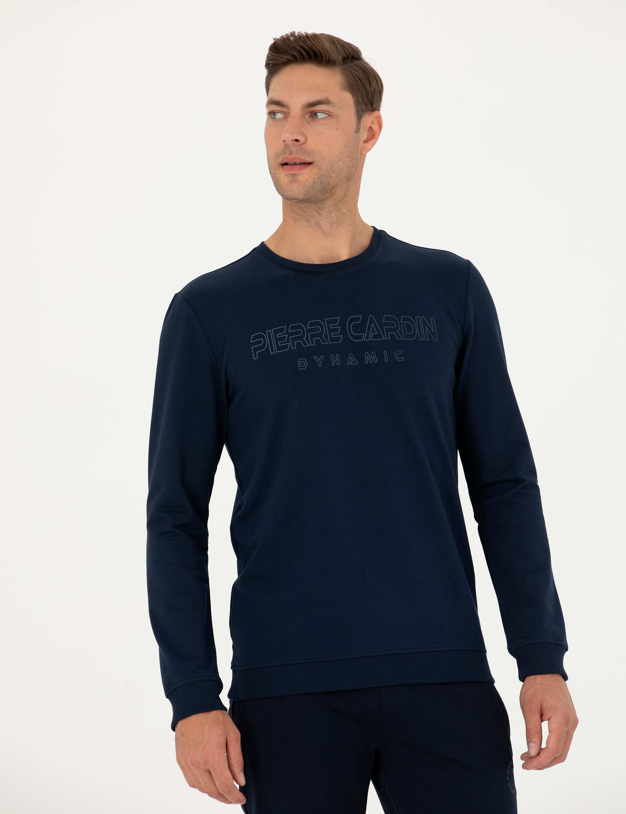 Pierre Cardin Lacivert Regular Fit Sweatshirt görsel 4