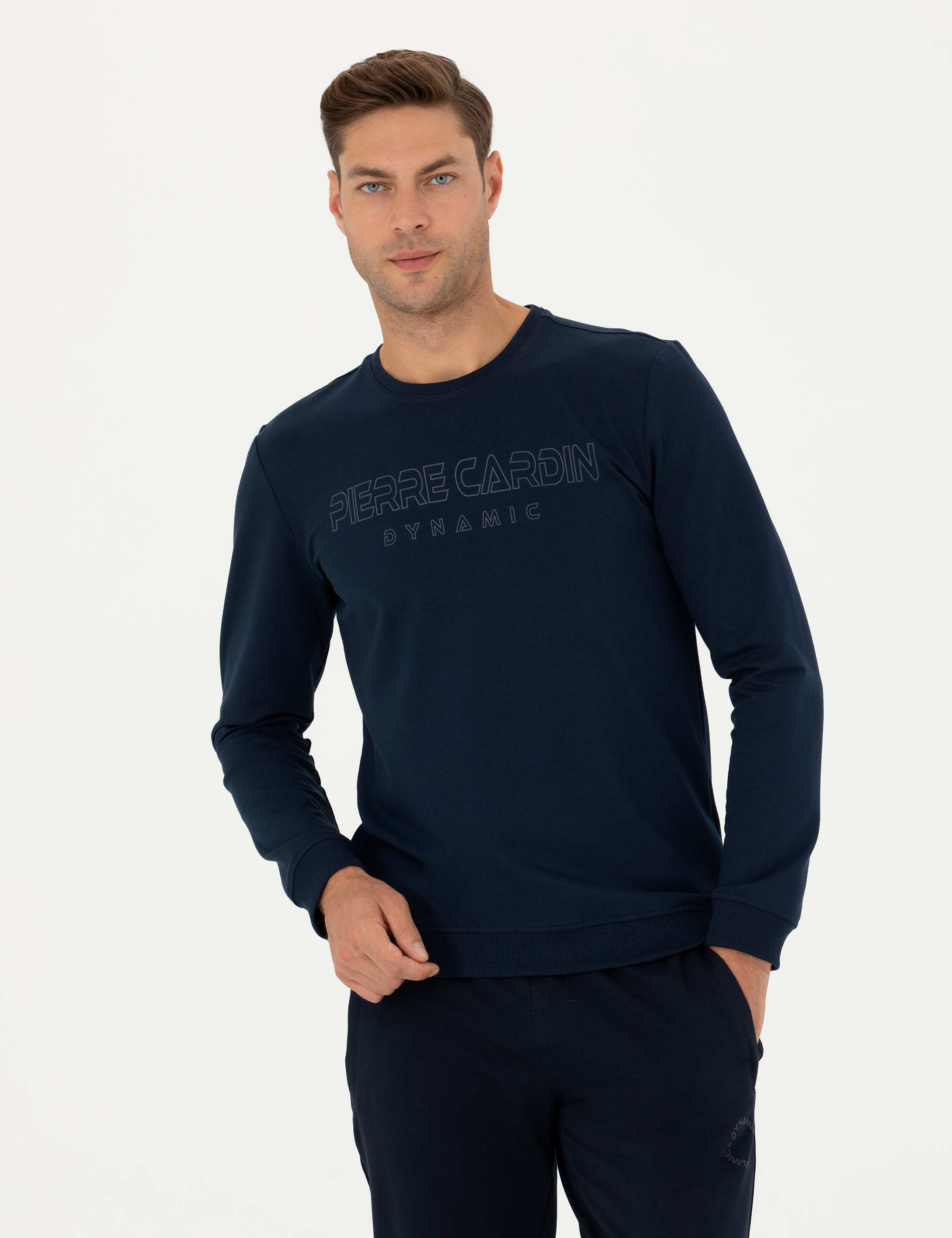 Pierre Cardin Lacivert Regular Fit Sweatshirt görsel 2