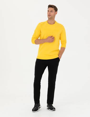 Sarı Regular Fit Sweatshirt
