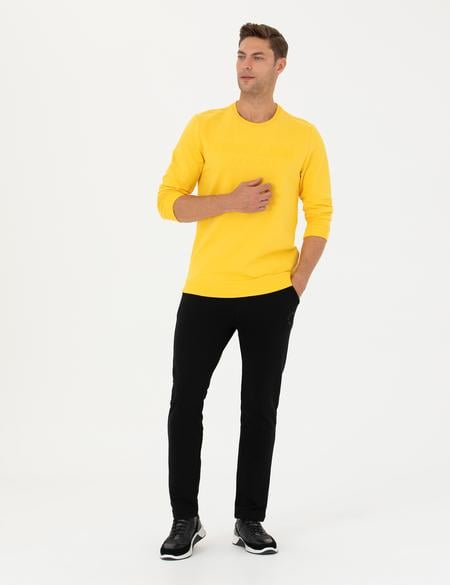 Sarı Regular Fit Sweatshirt - 50270213044