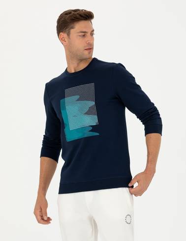 Lacivert Regular Fit Sweatshirt