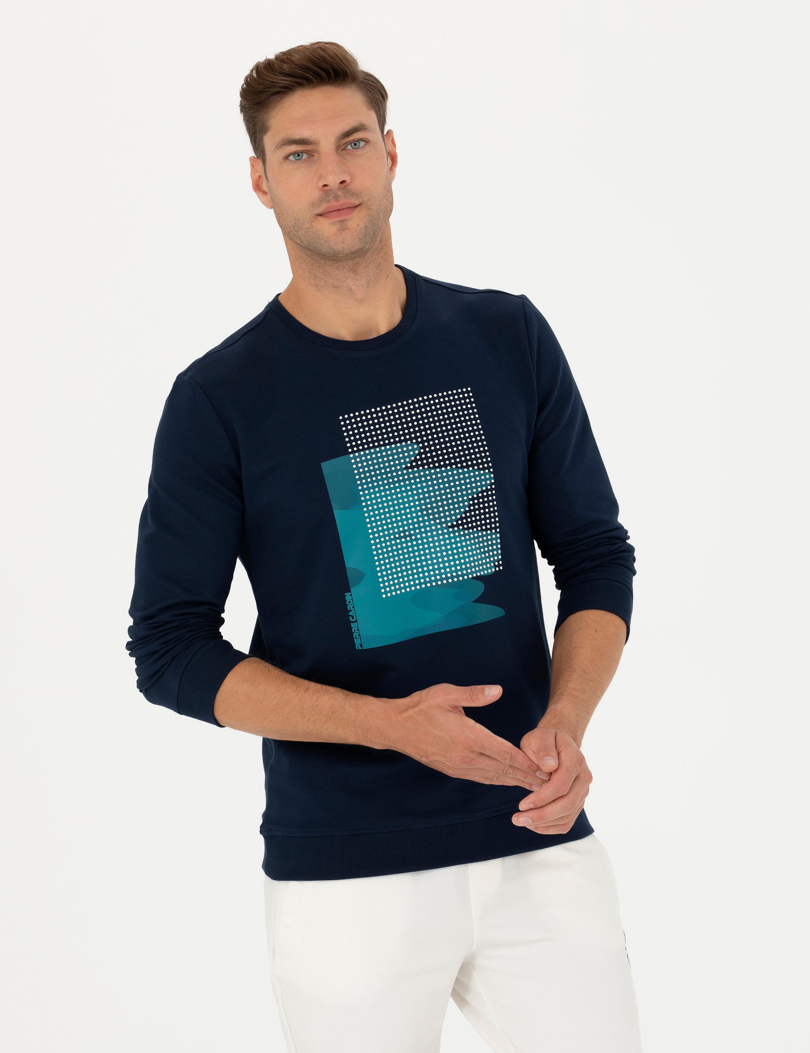 Lacivert Regular Fit Sweatshirt