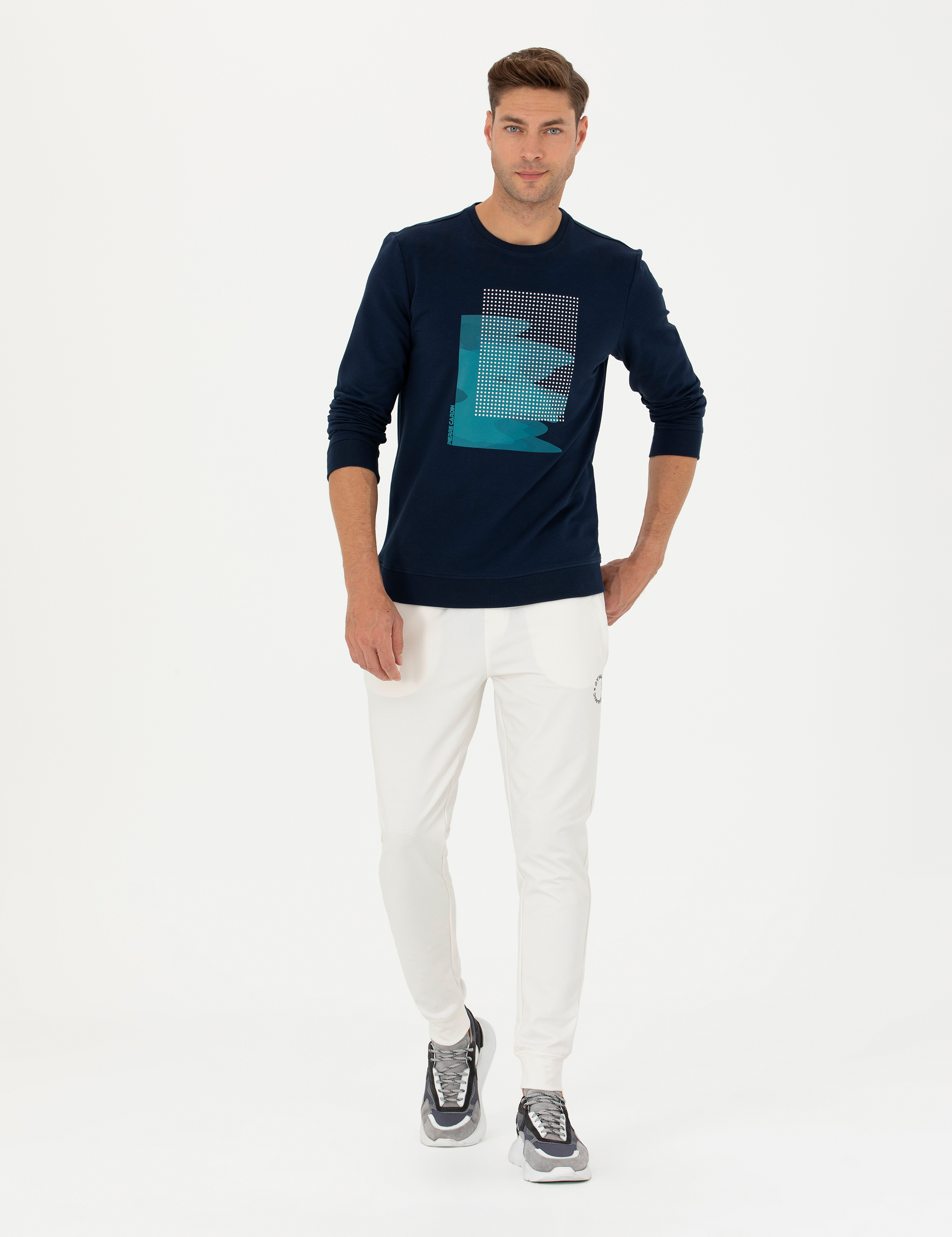 Lacivert Regular Fit Sweatshirt - Image 5