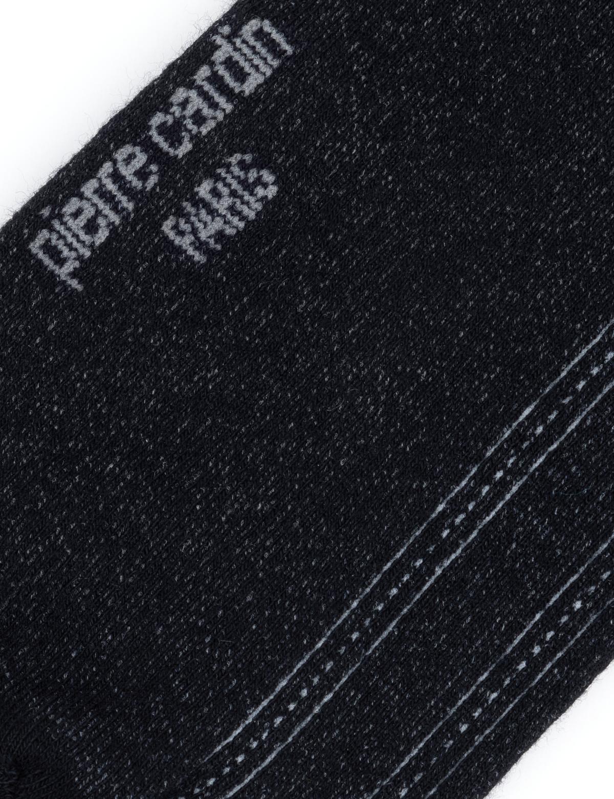 Erkek Bambu Karışımlı Siyah Soket Desenli Çorap - 50280818001