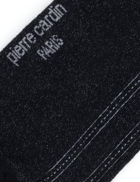 Erkek Bambu Karışımlı Siyah Soket Desenli Çorap - 50280818001