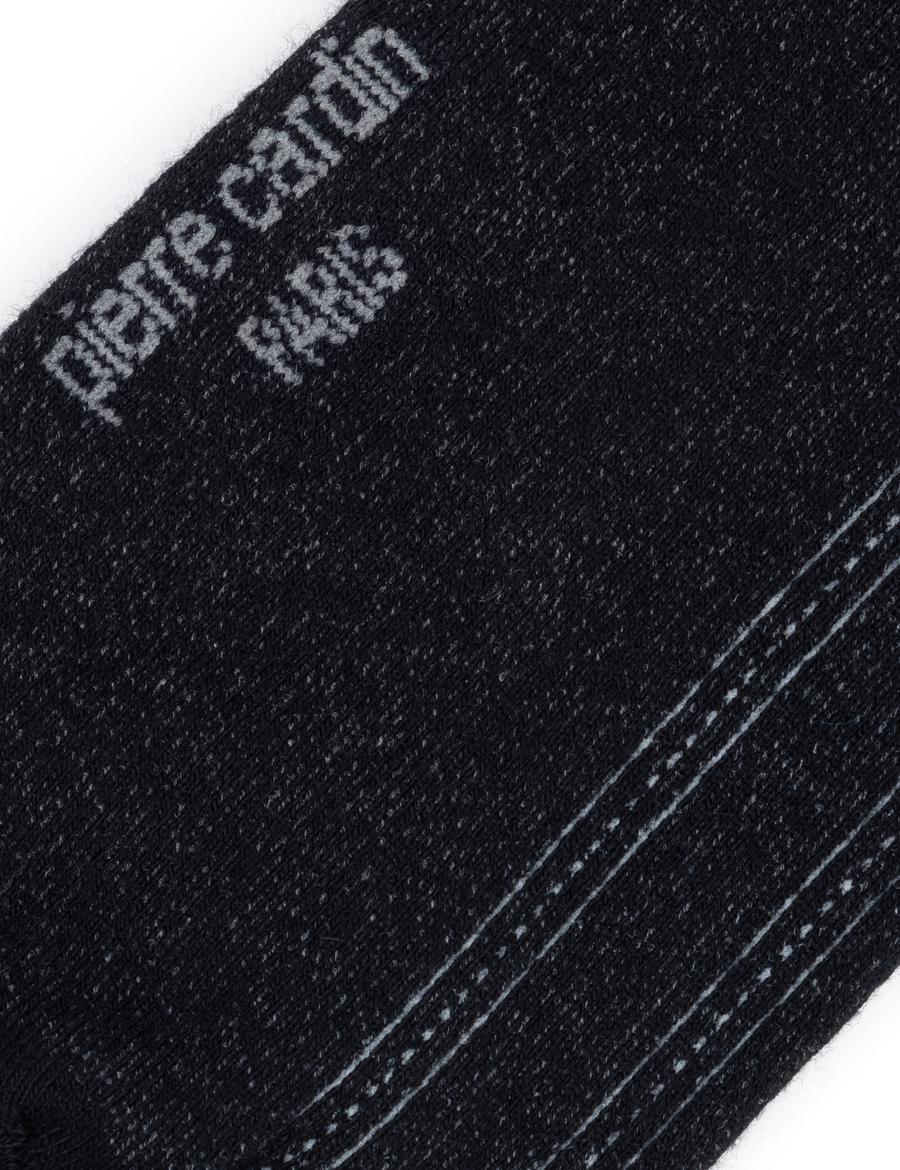 Erkek Bambu Karışımlı Siyah Soket Desenli Çorap