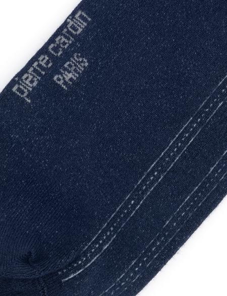 Erkek Bambu Karışımlı Lacivert Soket Desenli Çorap - 50280818002