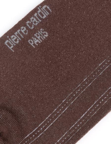 Erkek Bambu Karışımlı Kahverengi Soket Desenli Çorap - 50280818003