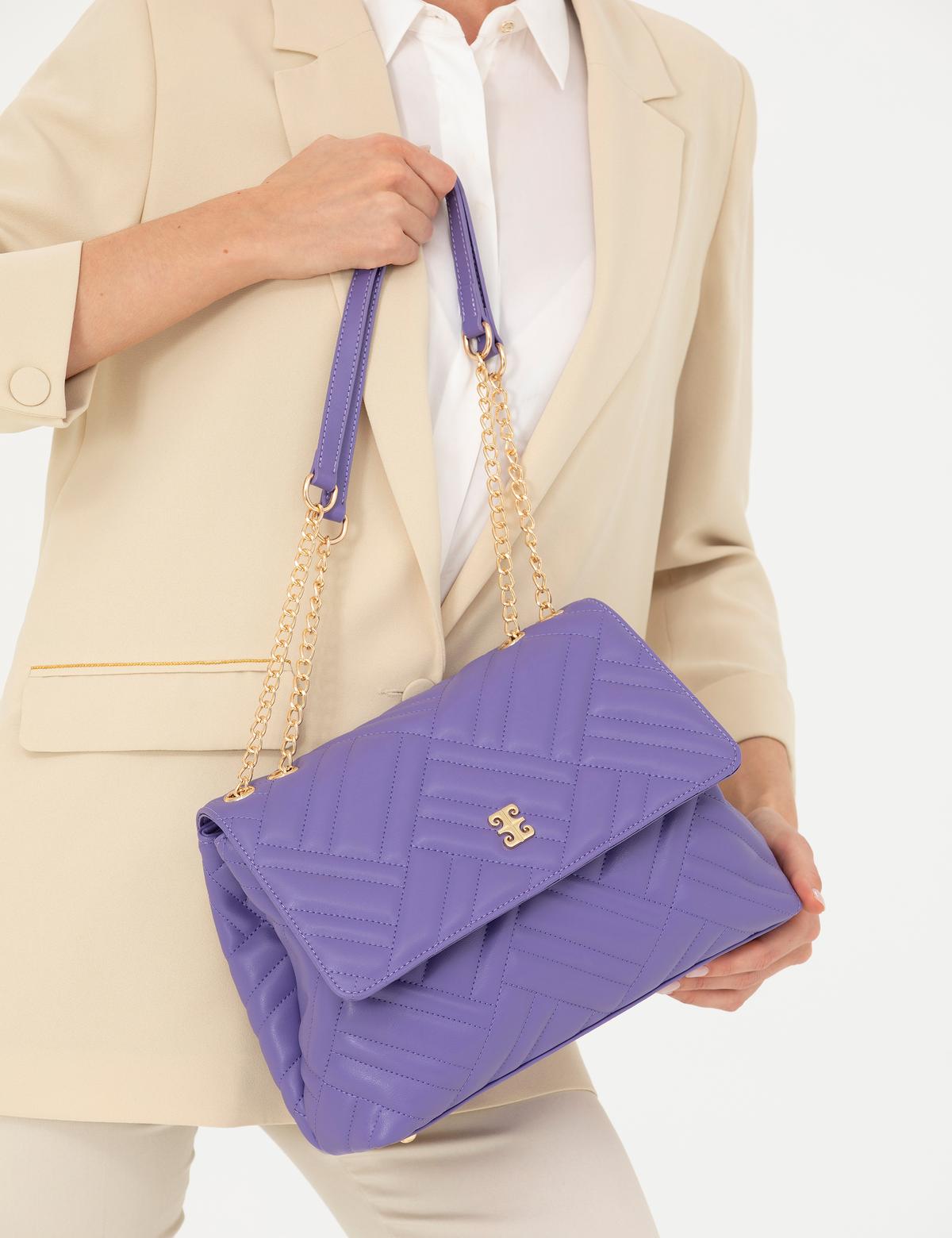 Mor Omuz Çantası - 50290127005