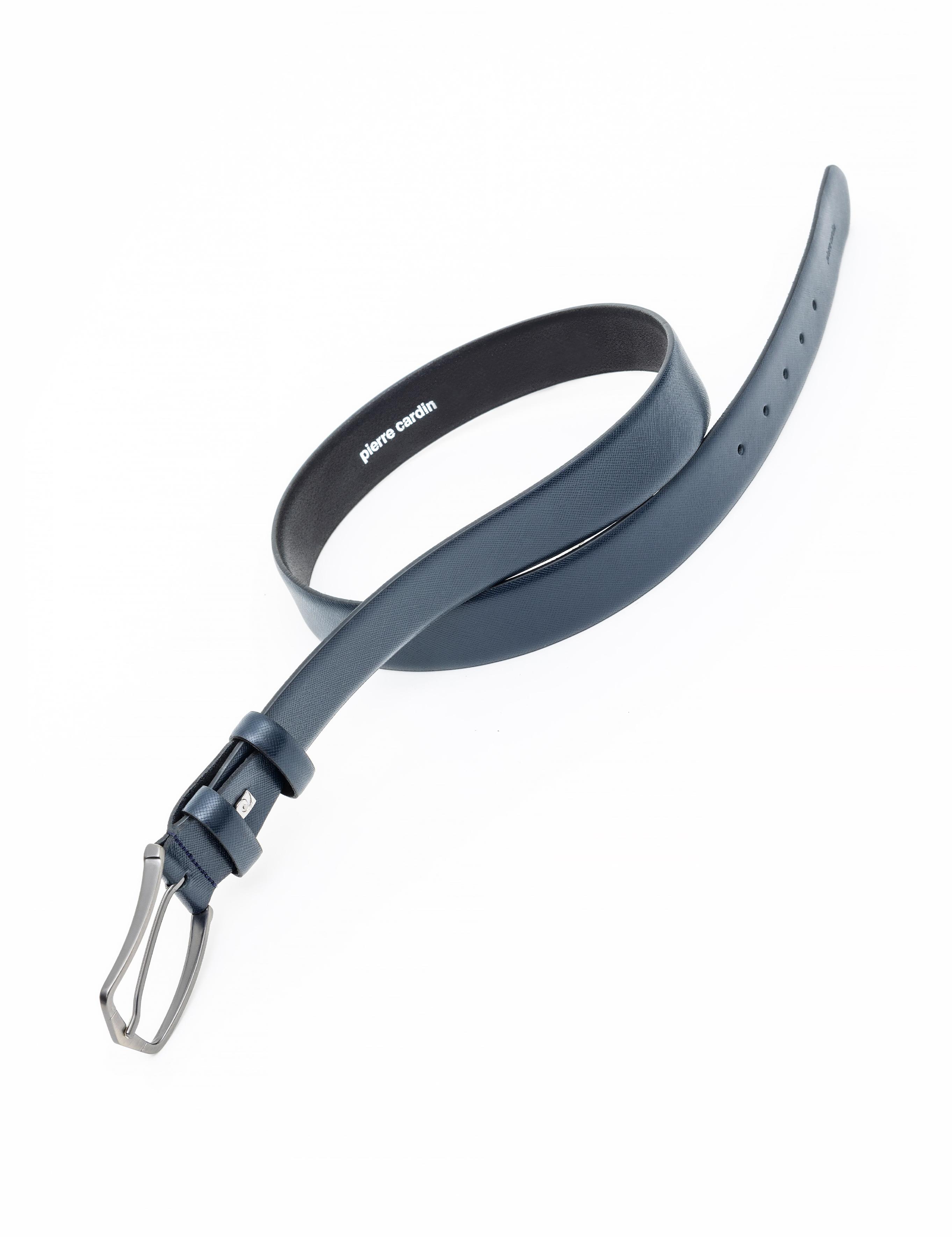 Lacivert %100 Deri Kemer