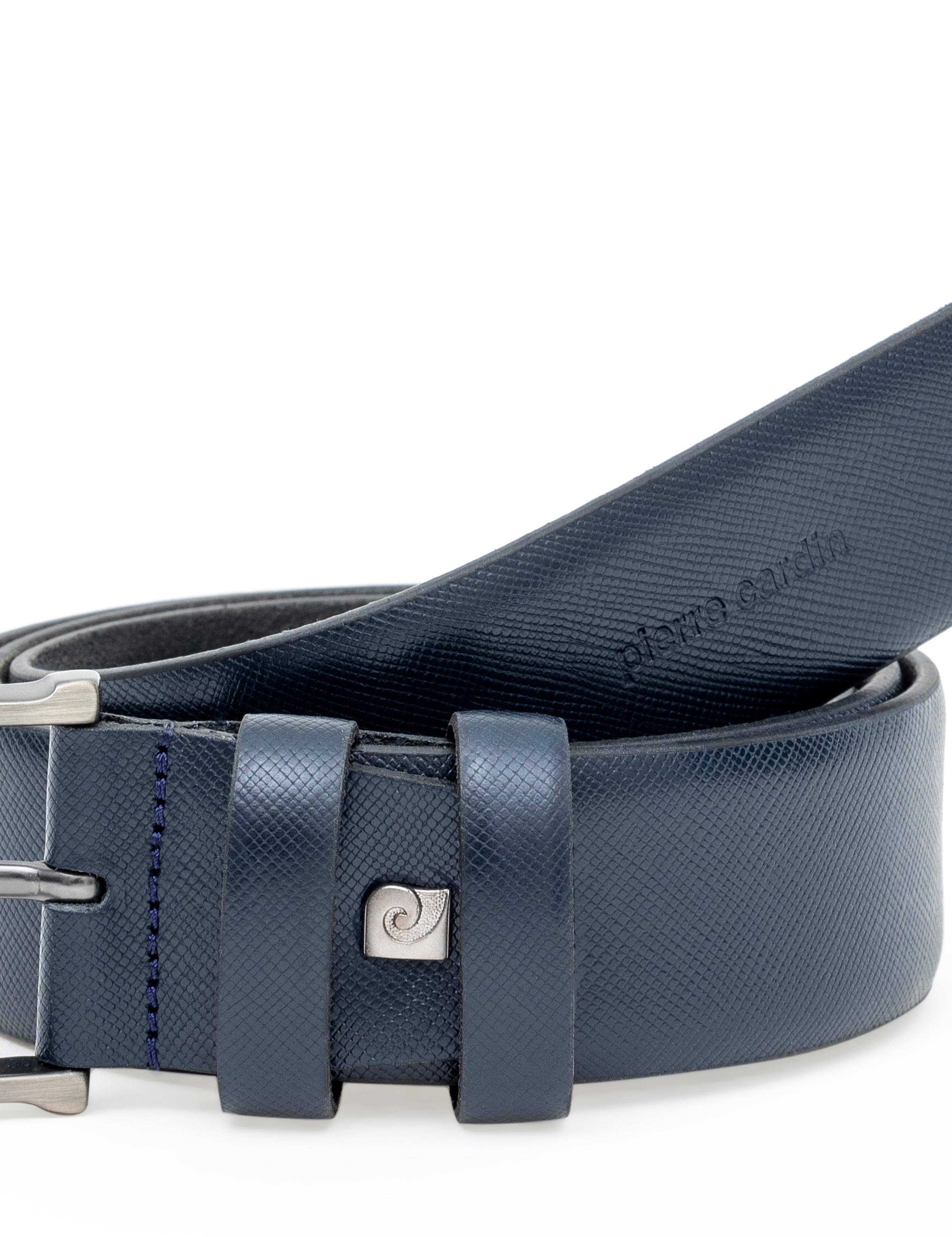 Lacivert %100 Deri Kemer