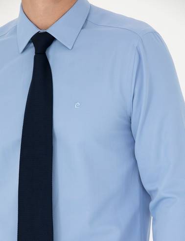Mavi Slim Fit Uzun Kollu Basic Gömlek