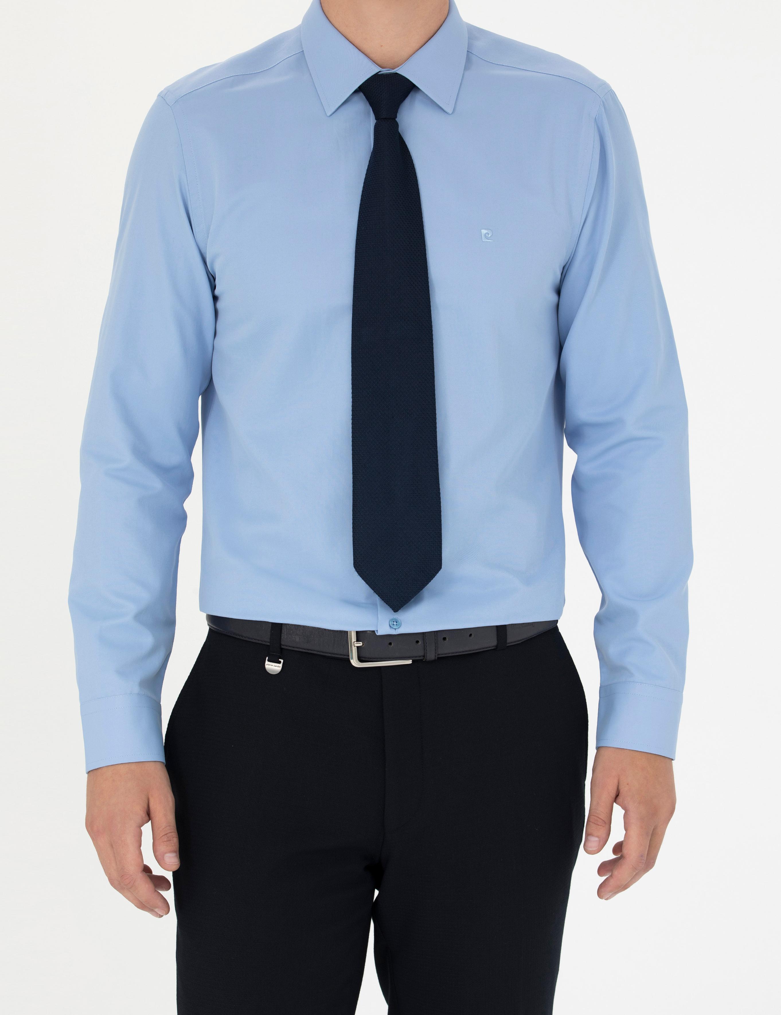 Mavi Slim Fit Uzun Kollu Basic Gömlek