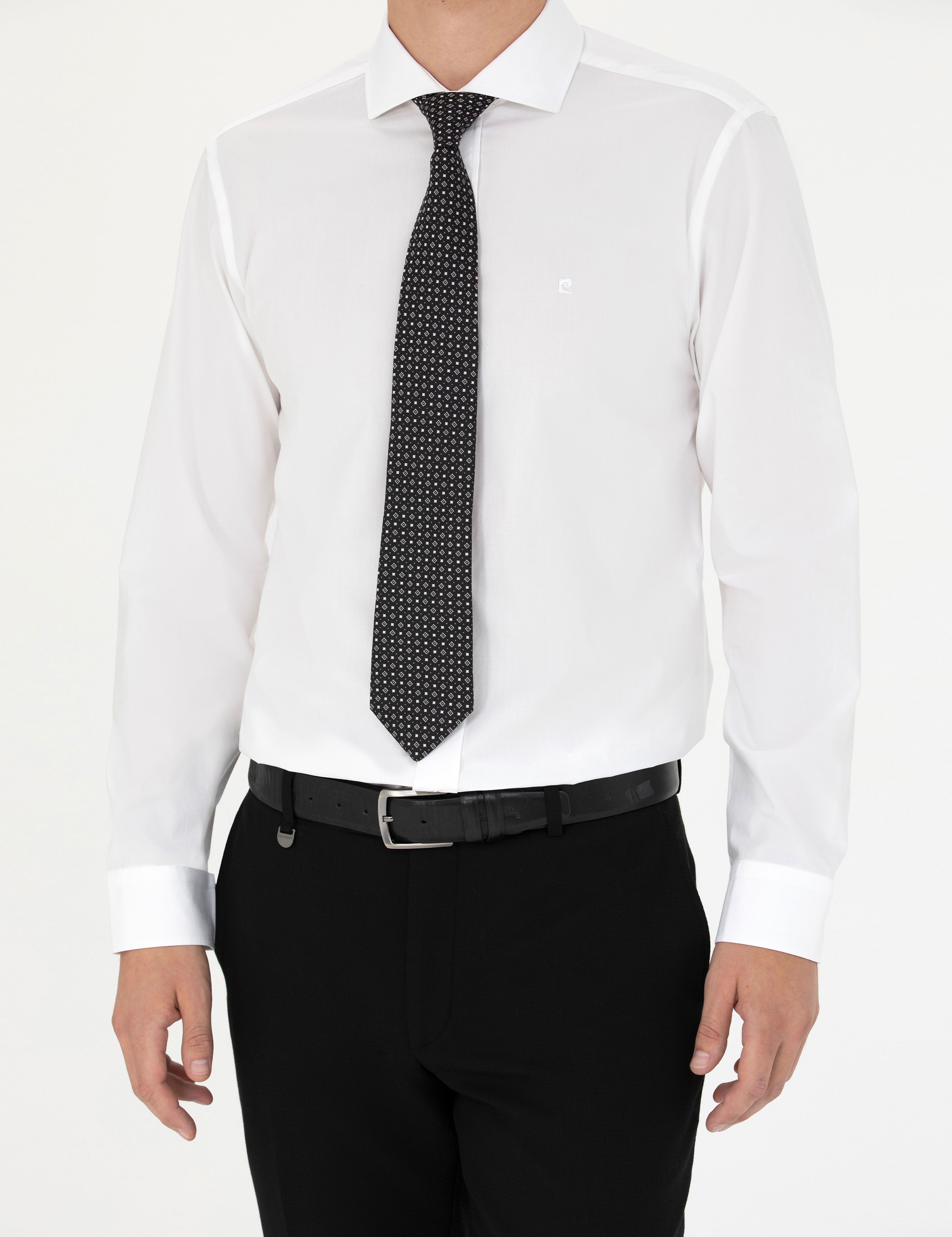 Beyaz Slim Fit Uzun Kollu Gömlek - Image 6