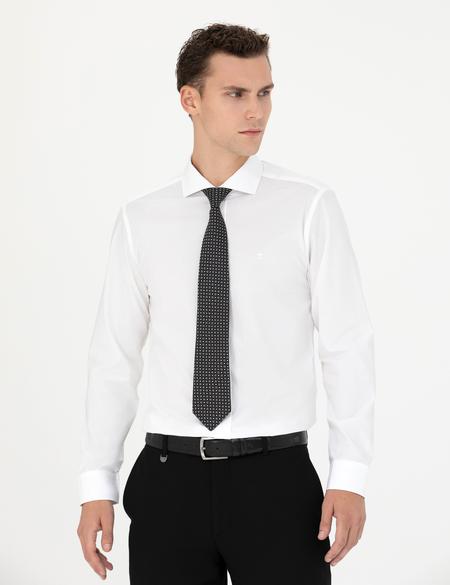 Beyaz Slim Fit Uzun Kollu Gömlek - 50286002007